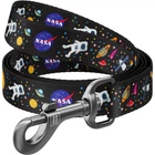 Поводок для собак нейлоновый WAUDOG Nylon, рисунок "NASA" 122 см 15 мм (4913)