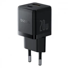 Зарядний Пристрій Baseus Palm Fast Charger 20W (Type-C+USB) black