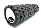Массажный ролик для йоги EasyFit Grid Roller 45 см v.2.1 из EVA-пены Черный (33-102-EF-2027-BK)