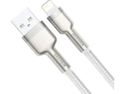 Кабель BASEUS USB Cable to Lightning Cafule Metal 2.4A 1m White (CALJK-A02)