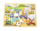 Puzzle PolarB Viga na podkładce 48 el. poznajemy Maszyny budowlane 44585 (6971608445859)