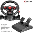 Игровой руль Xtrike ME GP-903 (руль с педалями, PC, PS3, PS4, XBOX ONE, XBOX 360, Android, Nintendo Switch) - Черный