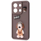 Чехол мультяшный с фигурками VVave Pretty Things Case для Xiaomi Redmi Note 13 4G brown/fluffy white