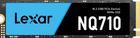 SSD диск Lexar NQ710 500GB M.2 2280 NVMe PCIe 4.0 x4 3D NAND TLC (LNQ710X500G-RNNNG)