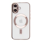 Чохол TPU Metallic Full Camera with Magsafe для iPhone 16 Колір Rose Gold