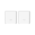 Wi-Fi Mesh система Tenda MX3 AX1500 White комплект 2 маршрутизатора 2.4/5 ГГц Gigabit EasyMesh MU-MIMO WPA3 для бесшовного покрытия Wi-Fi 6 (MX3 2-Pack)