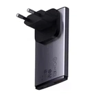 Мережевий зарядний пристрій з кабелем Baseus GaN5 Pro Ultra-Slim Fast Charger C+U 65W Gray((With Mini White Cable C to C 100W(20V/5A) 1m Black) (CCGP150113)