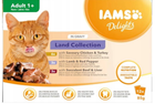 Opakowanie mokrej karmy dla kotów Iams Delights Land Collection Adult Mięsne smaki w sosie 12 x 85 g (8710255100418)