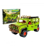 Дерев'яний 3D конструктор автомобіль позашляховик Wood Rover PuzzleOk 123 деталі