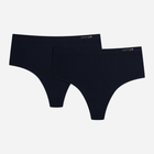 Zestaw damskich majtek typu tanga 2 szt Esotiq Parks 42451-K001 S Czarny (5903972501658)