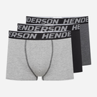 Набір трусів боксерів чоловічих бавовняних 3 шт Henderson Onset 42740-MLC 2XL Чорний/Сірий/Графітовий (5903972382073)