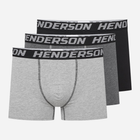 Набір трусів боксерів чоловічих бавовняних 3 шт Henderson Onset 42741-MLC 3XL Чорний/Сірий/Графітовий (5903972382165)
