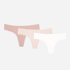 Zestaw damskich majtek bikini 3 szt Henderson Neony 42843-K002 XL Różowy/Beżowy/Biały (5903972507681)