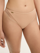 Majtki tanga damskie siateczkowe Esotiq Blissy 42888-80X XL Beżowe (5903972557112)