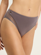 Majtki figi damskie z wysokim stanem Esotiq Blissy 42889-90X XL Szare (5903972557266)