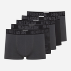 Набір трусів боксерів чоловічих бавовняних 5 шт Henderson Soul 43170-MLC 2XL Чорний/Графітовий (5903972519295)