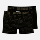Набір трусів боксерів чоловічих бавовняних 2 шт Henderson Soul 42619-MLC L Чорний/Графітовий (5903972379394)
