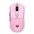 Игровая беспроводная мышь MEETION Wired, 2.4G, Bluetooth Gaming mouse GW24, 6 Keys, 50-8000dpi, 600mAh, 30-60h, RGB, pink