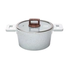 Кастрюля MGC алюминиевая с антипригарным покрытием 3 л белая HP-4-440