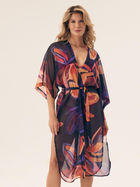 Szlafrok plażowy damski Esotiq Papaya 43148-59X S/M Granatowy