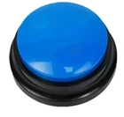 Звуковая кнопка для собак и кошек Pet Button с голосовой командой Синий 9×4.5 см