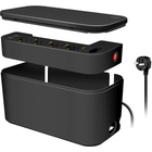 Мережевий фільтр Logilink CableBox 5 розетки USB Type-A + USB Type-C 1.5 м Black (LPS282U)