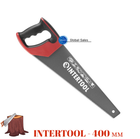 Ножовка по дереву Intertool 400 мм тройная заточка 7T х 1" с тефлоновым покрытием (HT-3107)