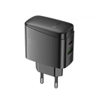 Зарядное устройство HOCO CS63A Bright PD65W 1xUSB 1xType-C charger EU Black (6942007638470)