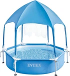 Бассейн каркасный с навесом Intex 28209 188х38 см 5081823