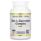 Комплекс с цинк-L-карнозином California Gold Nutrition 90 растительных капсул
