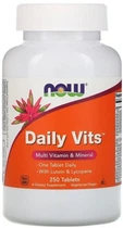 Мультивитамины и минералы Now Foods Daily Vits 250 таблеток в упаковке (ARE-574538)
