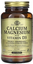 Кальций и магний с витамином Д3 Solgar Calcium Magnesium D3 150 таблеток в упаковке (ARE-574701)
