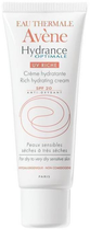 Крем для обличчя Avene Hydrance Optimale UV Rich Spf 20 зволожувальний 40 мл (3282779206297)