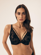 Biustonosz damski Push Up z fiszbinami Esotiq Bree 41707-61X 75B Czarny (5903972518564)