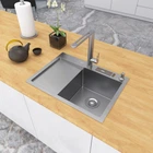 Накладне кухонне миття з лівим крилом Nett NS-6045(L)