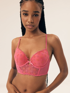 Бюстьє Push-up з кісточками Esotiq Bloomy 42869-42X 75B Рожеве (5903972552452)