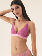 Biustonosz damski bez Push Up braletka Bloovii Samara 43225-30X S Różowy (5903972578193)