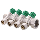 Коллектор вентильный с фитингом Koer KR.1124-4 1"x4 ways [KR2834]