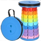 Складной табурет пластиковый Telescopic stool, стул телескопический
