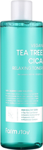 Toner do twarzy FarmStay Vegan Tea Tree Cica łagodzący 400 ml (8809783329870)