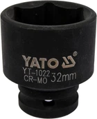 Головка торцева 1/2" 32мм L=48мм, 6гр, ударна, CrMo, YT-1022, Yato