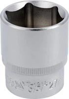Головка торцевая 1/2" 27мм L=38мм, 6гр, CrV, YT-1218, Yato