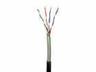 Мережевий кабель вита пара для зовнішніх робіт GEAR CAT.5E UTP-CCA-4Px2x0.51 Outdoor PVC+PE 305M (GEC-UTPCCAOUT051305)
