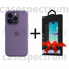 Чохол силіконовий OEM Silicone Case MagSafe для Apple iPhone 14 Pro Iris + Подарунок Захисне скло Pixel для Apple iPhone