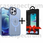 Чехол ударостойкий матовый WAVE Premium Matte Insane Case with MagSafe для Apple Iphone 14 Pro Sierra Blue + Подарок защитное стекло Pixel для Apple iPhone