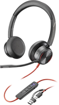 Навушники HP Poly Blackwire 8225 Stereo Microsoft Teams Certified USB-C Headset +USB-C/A Adapter (8X225AA)