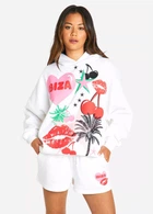Шорты boohoo S Белый HZZ00202