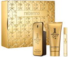 Набір для чоловіків Paco Rabanne 1 Million Туалетна вода 100 мл + Туалетна вода 10 мл + Гель для душу 100 мл (3349668623778) (955555905774277) - Уцінка