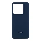 Чехол для Xiaomi Redmi Note 13 Pro 5G/Poco X6 5G Liquid Silicone (AA) Dark Blue