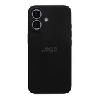 Чохол Silicone Case Full Size with Frame для iPhone 16 Колір 18.Black